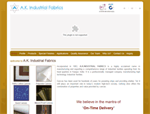 Tablet Screenshot of akindfabrics.com